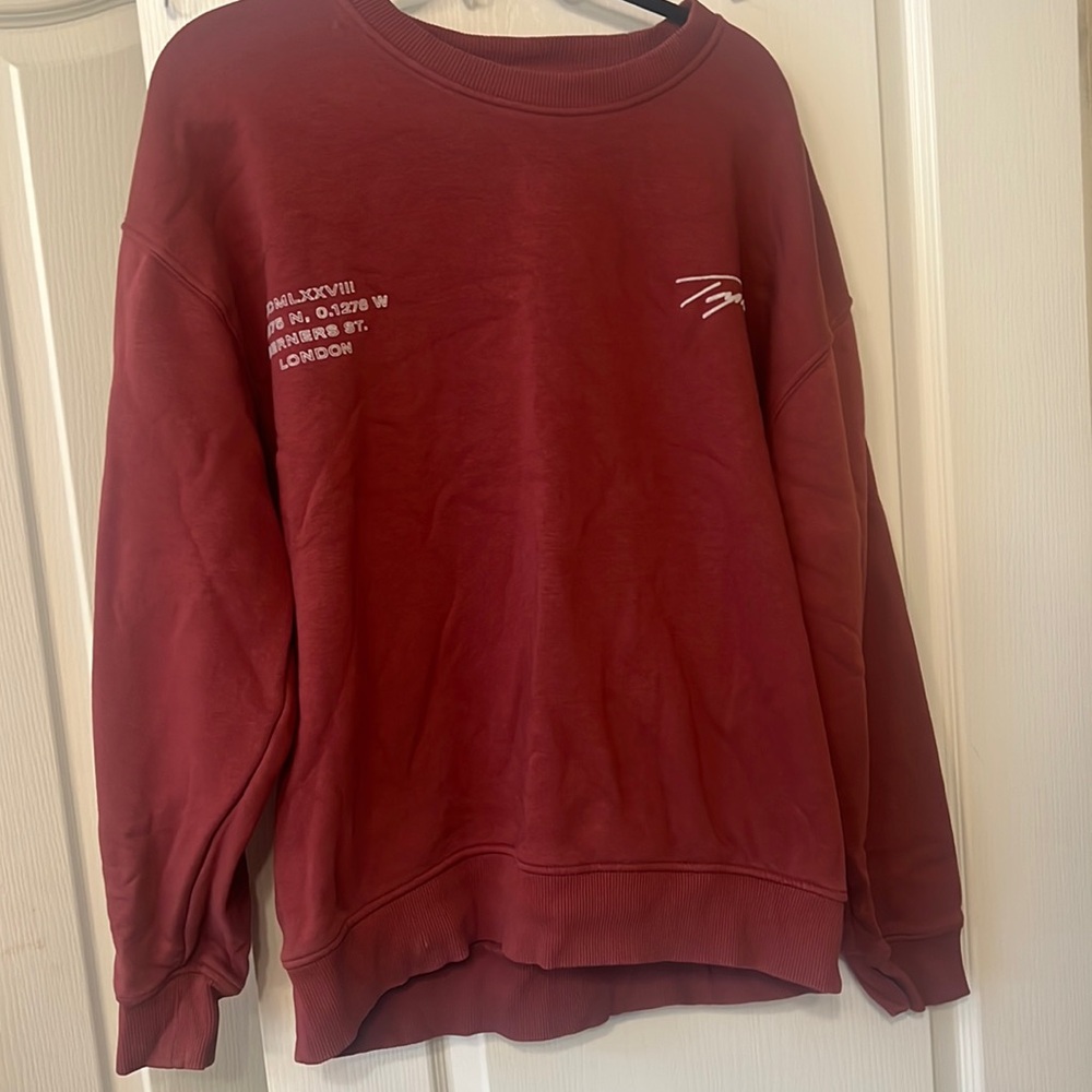 Topman maroon crewneck